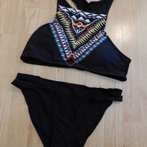 COPY - XL Black, Blue, & Yellow Bikini
